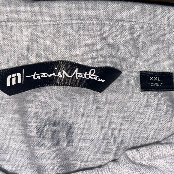 Travis Mathew Grey Golf‎ Polo Shirt Size XXL - Picture 5 of 9